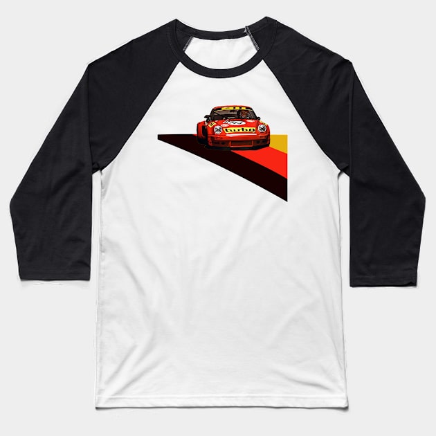 turbo rsr Baseball T-Shirt by retroracing